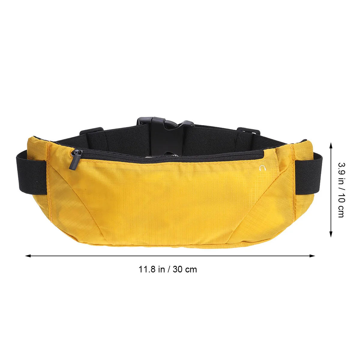 Running Waist Bag Lightweight High-Capacity Yellow Waterproof Outdoor Waist Pouch for Travel Hiking Biking Dog Walking
