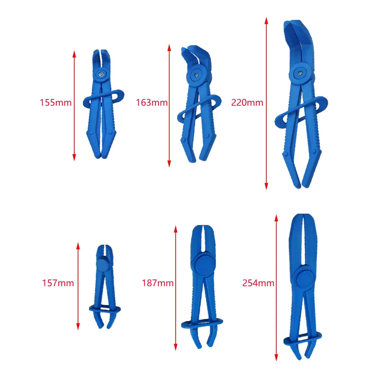 6x أنابيب قطع كماشة قرصة قبالة المشبك كماشة منحنى الوقود خط المياه خرطوم كماشة المشبك خرطوم قرصة كماشة للسيارات سيارة شاحنة #6