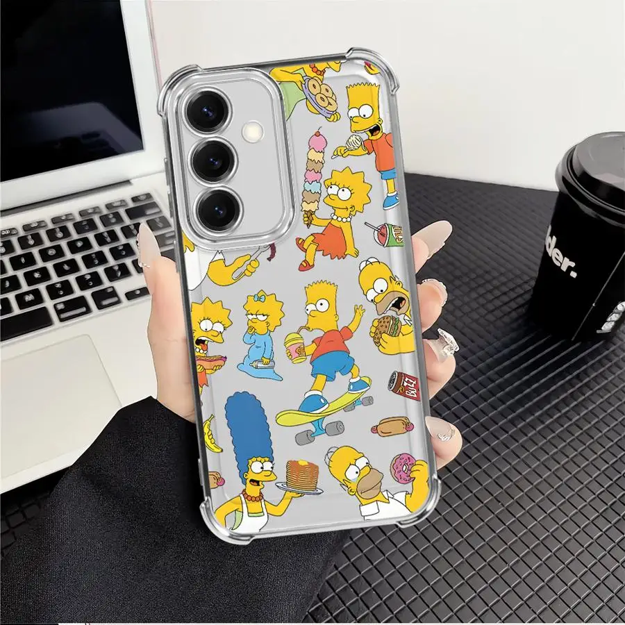 The Simpsons Cartoon Phone Cover Case for Samsung Galaxy A13 A26 A52 A17 A33 A15 A16 A24 A25 A35 A36 A21s