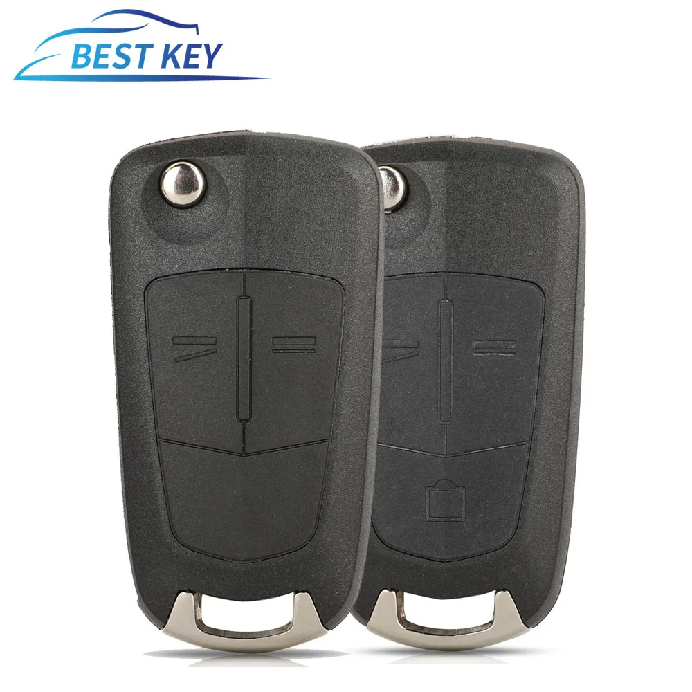 BEST KEY  Folding Car Key Shell Case for Chevrolet Epica for Opel Antara AMPERA  2 3 Buttons Control Blank Housing