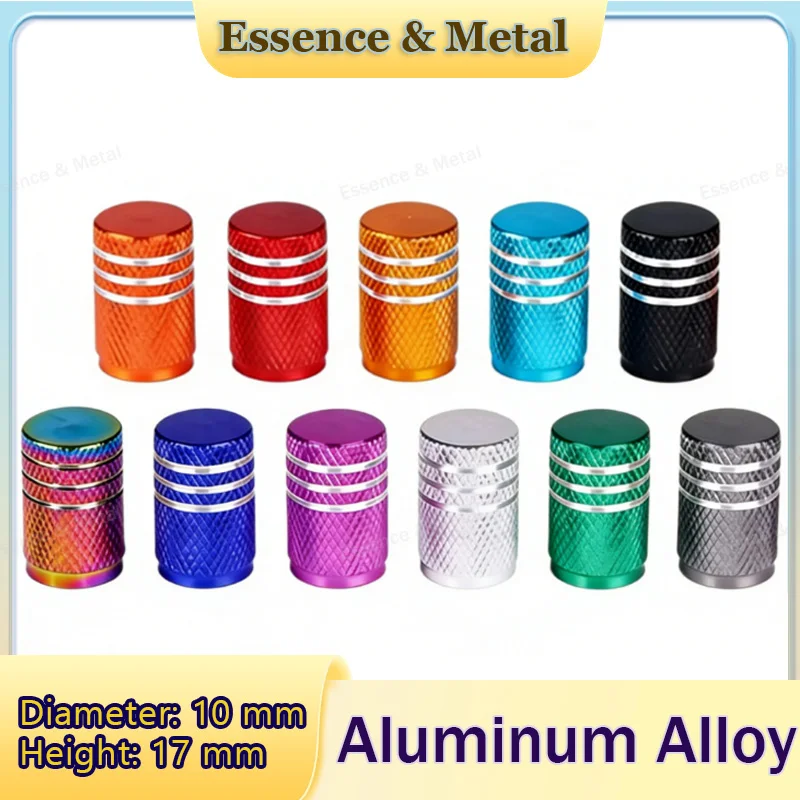 4PCS Car Tire Valve Cover Pattern Style Aluminum Alloy Tire Valve Cover Bicycle Dust Cover General Motors Bicycle Accessories