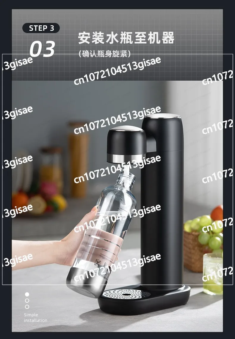 ينطبق على صانع الصودا المحمول وسهل الاستخدام للمياه الفوارة والكولا في المنزل أو أثناء التنقل (بدون أسطوانة غاز)