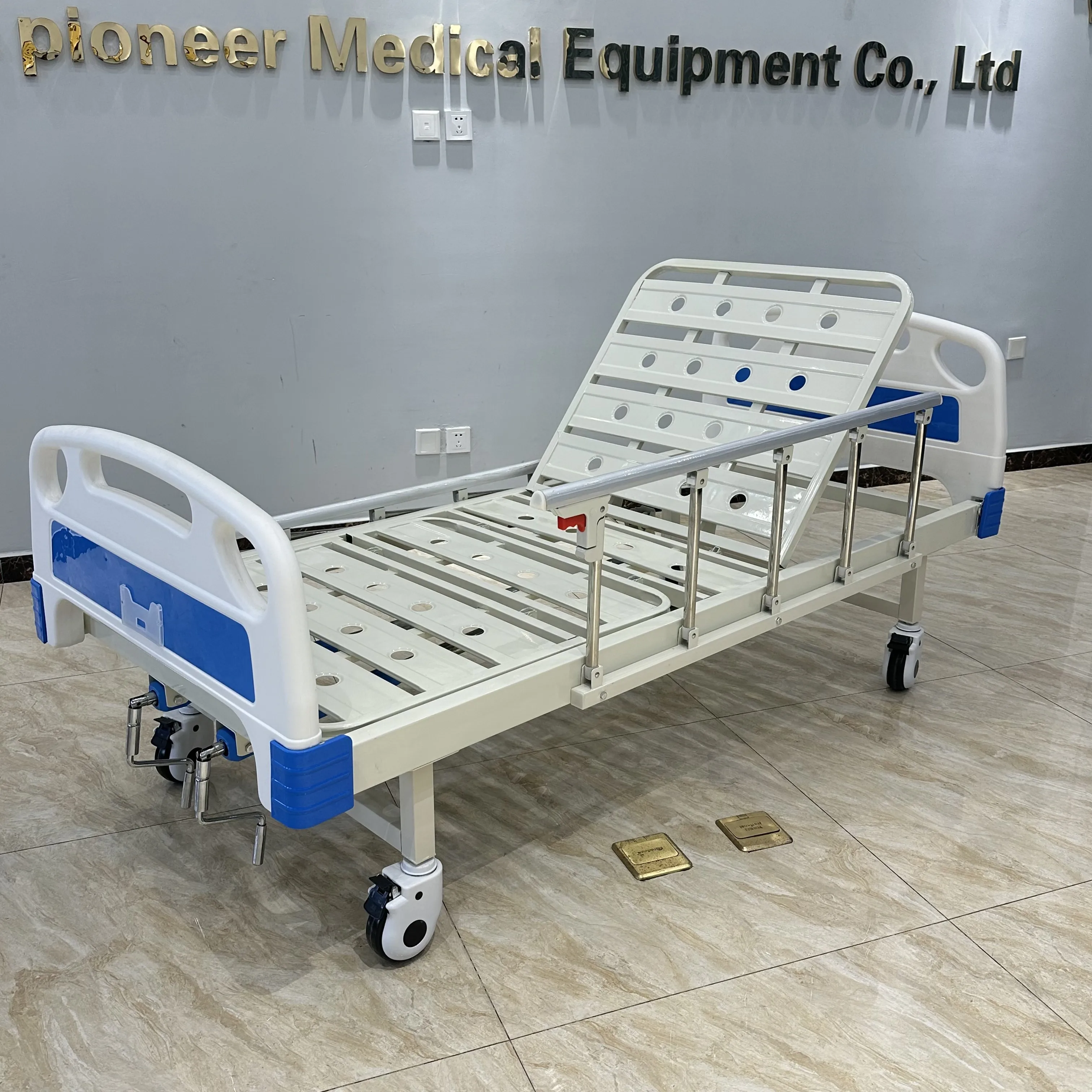 Wholesale Manual Nursing Beds Double Curved Handle Hospital Rotating . Beds For Home Care Features Double Curved Handle