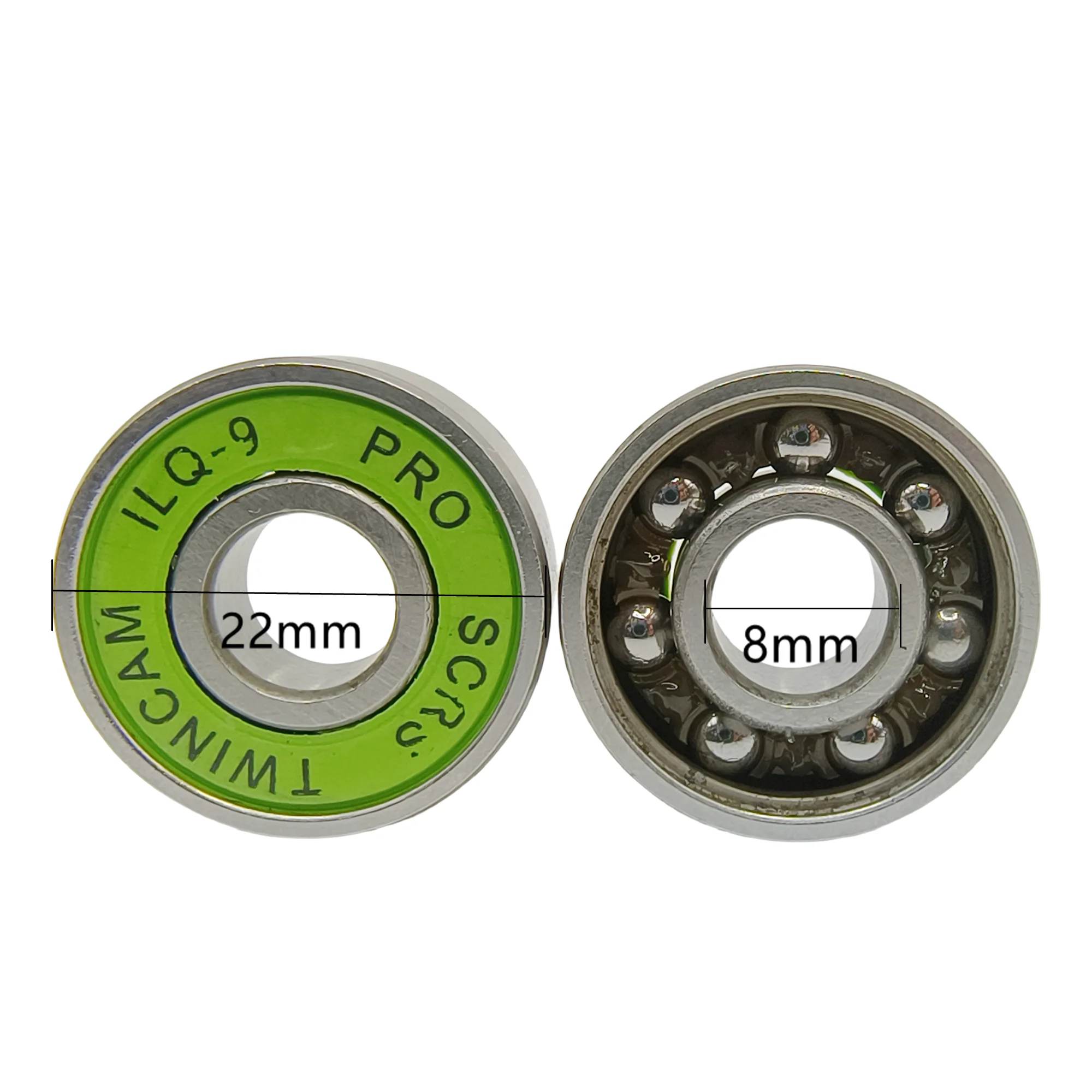 inline skate bearing skate board bearing ABEC-9 22x8x7mm 16 bearings / lot