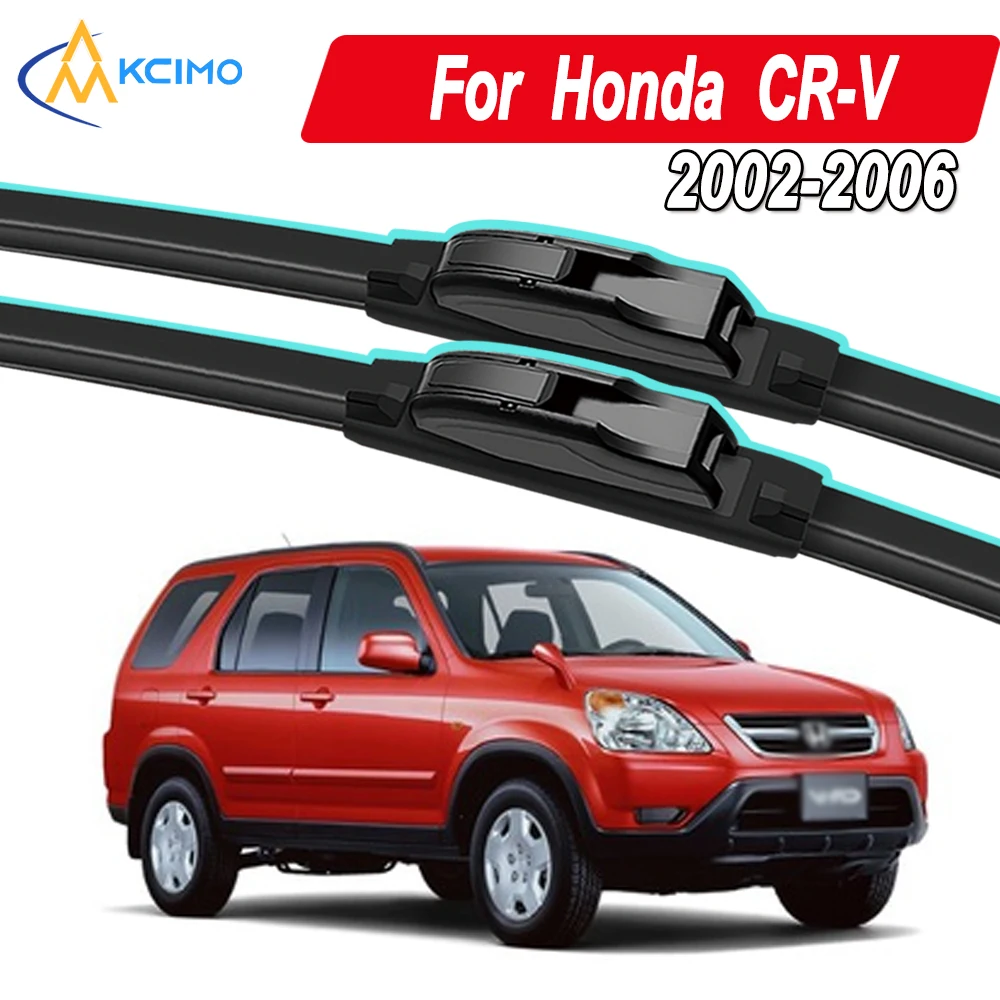 

Silicone Car Wiper Blades for Honda CR-V RD4/RD5/RD6/RD7/RD8/RD9 2002-2006 - All Weather Silent Wiper Blades, Quick Release Clip