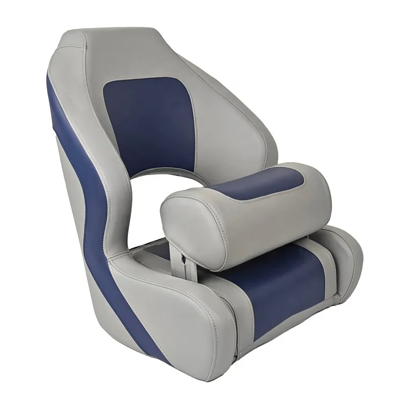 

Marine Boat Seats Pilot Chair Waterproof Luxury Flip up Boat Seat for Yacht Pontoon Boat Speedboat Ship