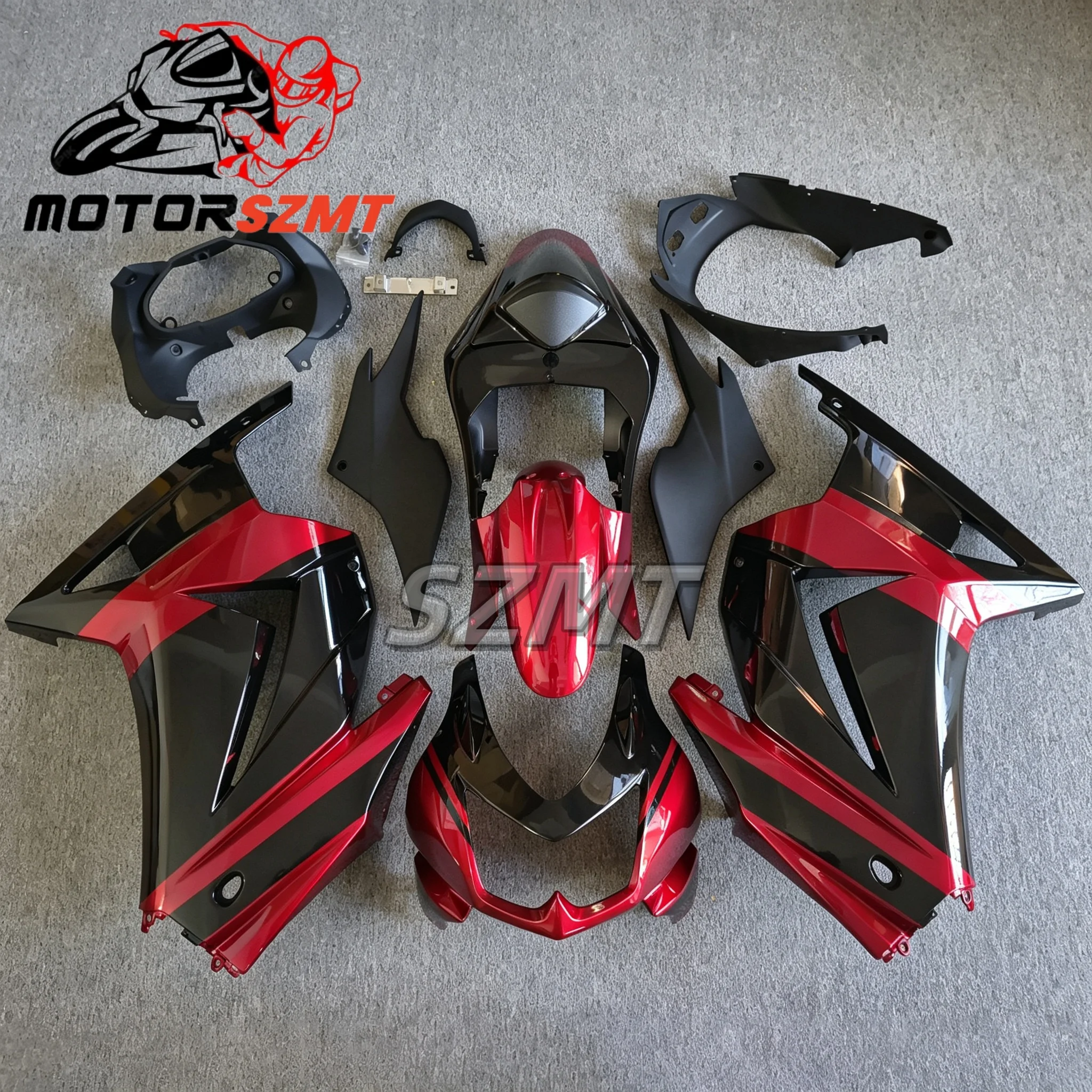 ABS Fairing kit For Ninja 250R 2008 - 2012 Red Black Fairing Kit EX 250 2010 Fairings Kits For Ninja 250R ZX250 2009
