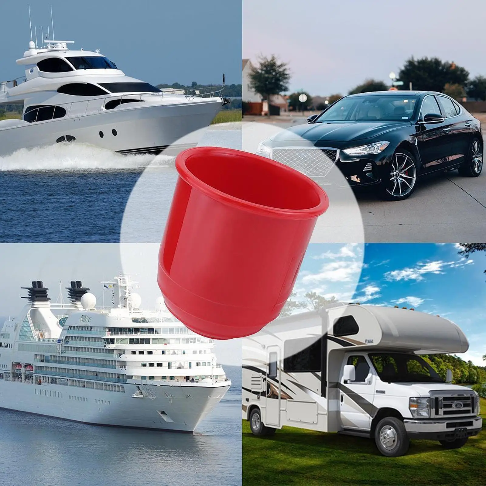 Universal Hitch Ball Cap Cover Plastic Trailer Ball Protector Exterior Accessories for Truck Boat RV