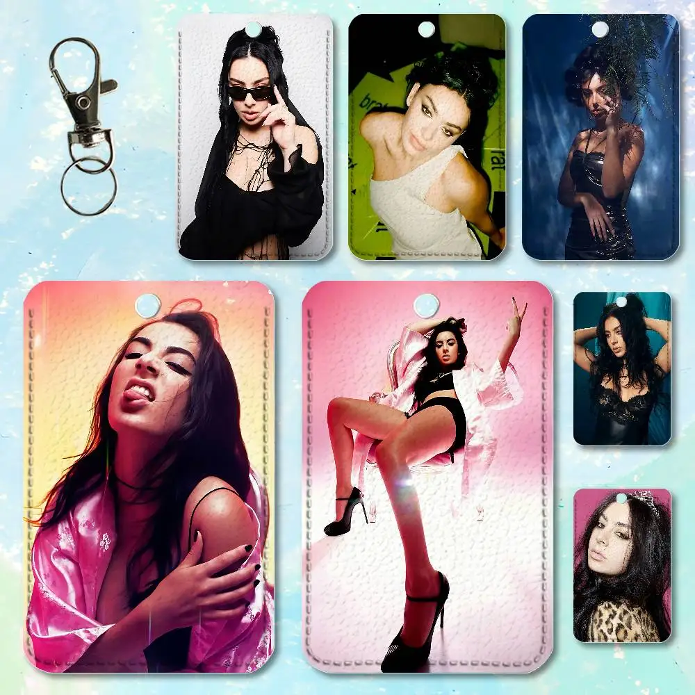 

C-Charli X-Xcx Singer Custom Access Card Case Leather Card Holder Transportation Card Case Gifts