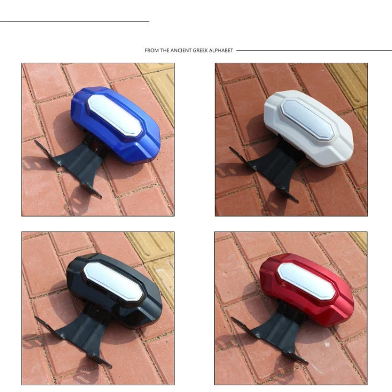 Durable Motorcycle Accessories Sissy Bar Rear Passenger Backrest Backrest Pad Cushion Universal Suitable for Motorcycle