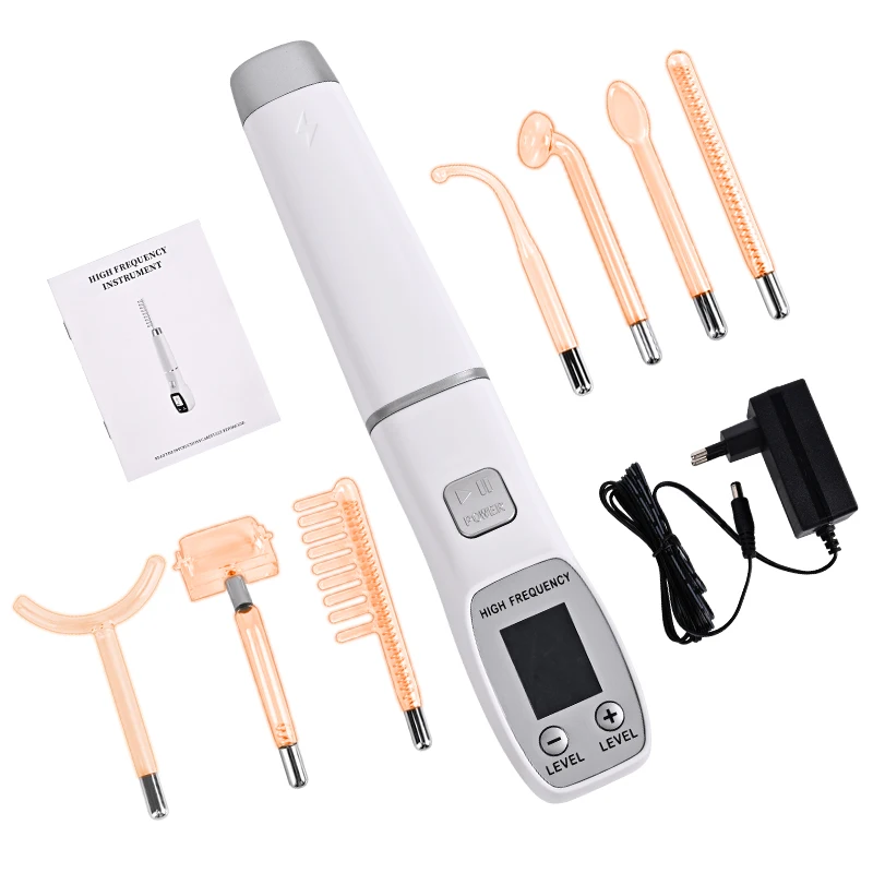 

Home Use SPA Galvanic Orange Blue Violet Anti-Aging Skin Therapy Care Facial High Frequency Wand Machine