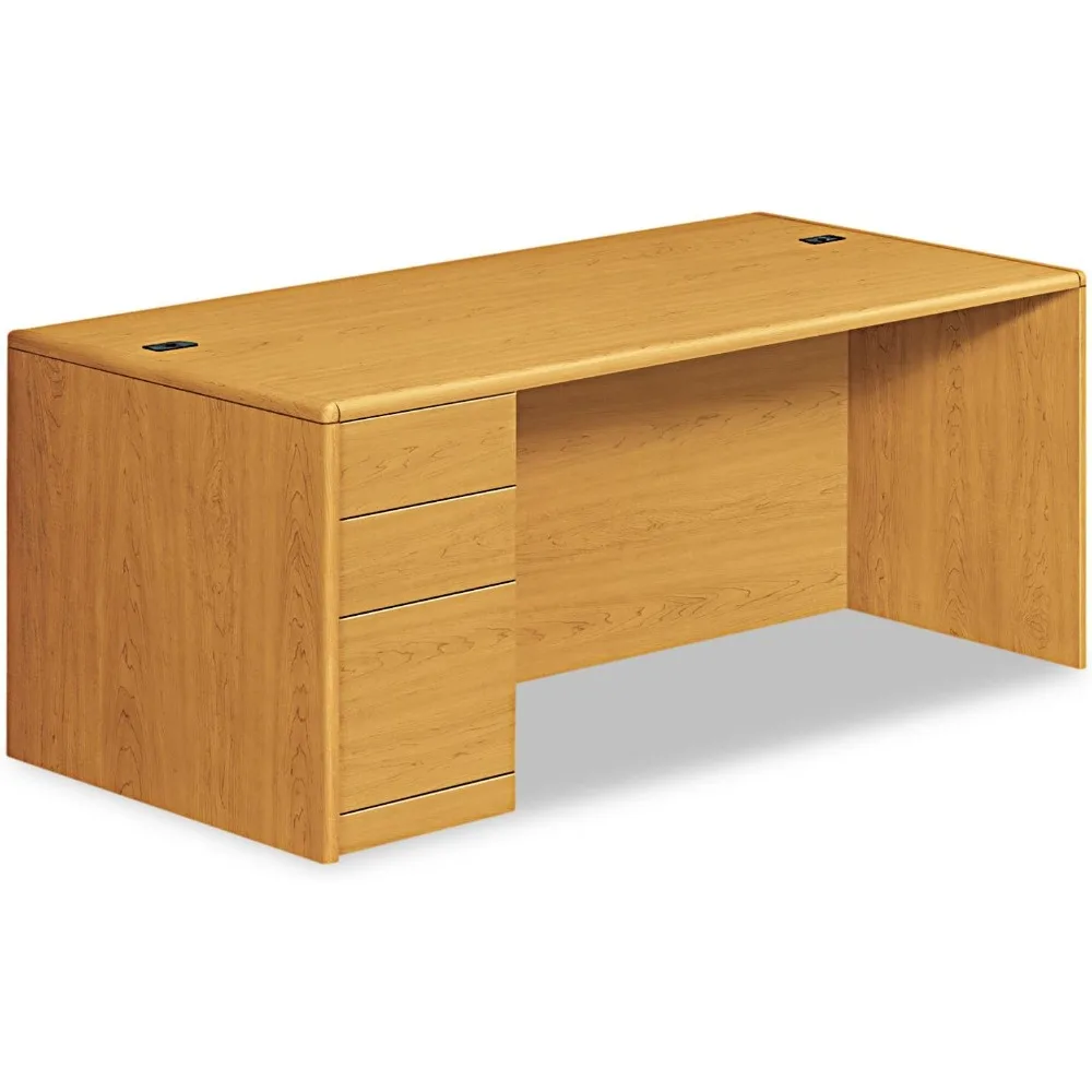 Single Pedestal Desk, Full Left Pedestal