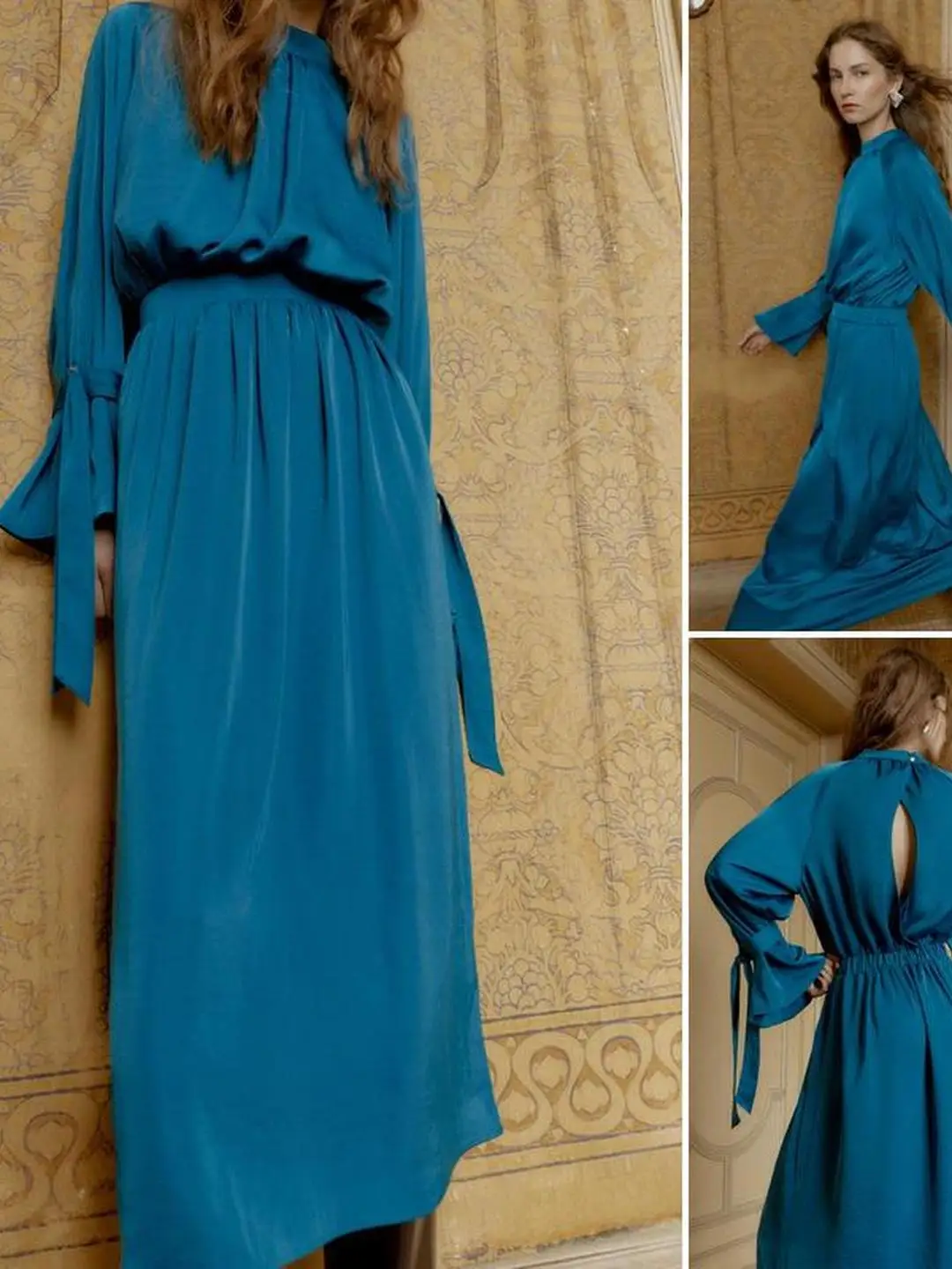 عقدة تزيين من الساتان الحريري Dr Elastic Ba Sve أوائل الخريف طويلة Sve للسيدات Dr Ciwalk جنوب شرق آسيا... #4