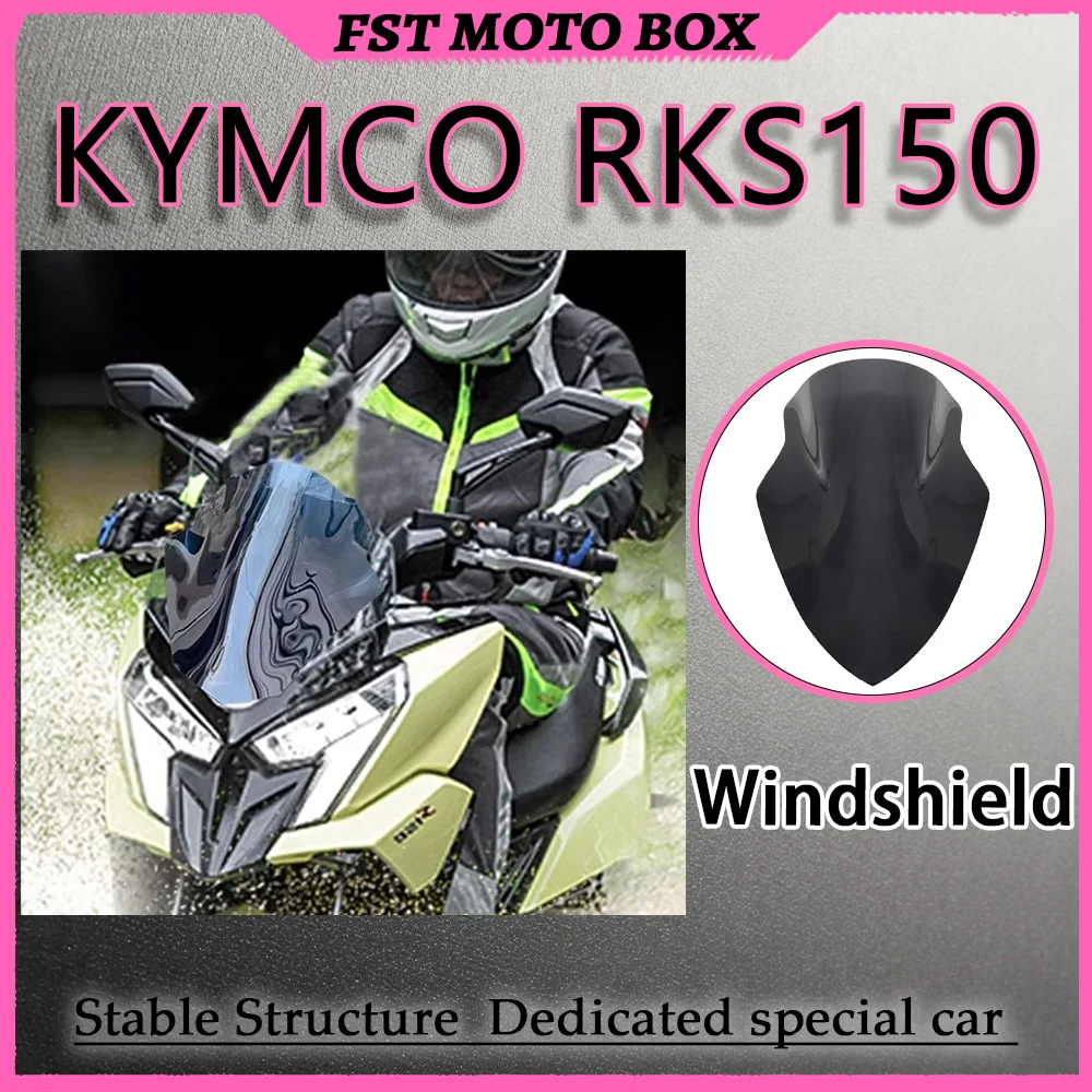 FOR Kymco RKS150 Sport Front Windscreen High-Toughness PC Material Road Debris Protection Import High-Toughness PC Material
