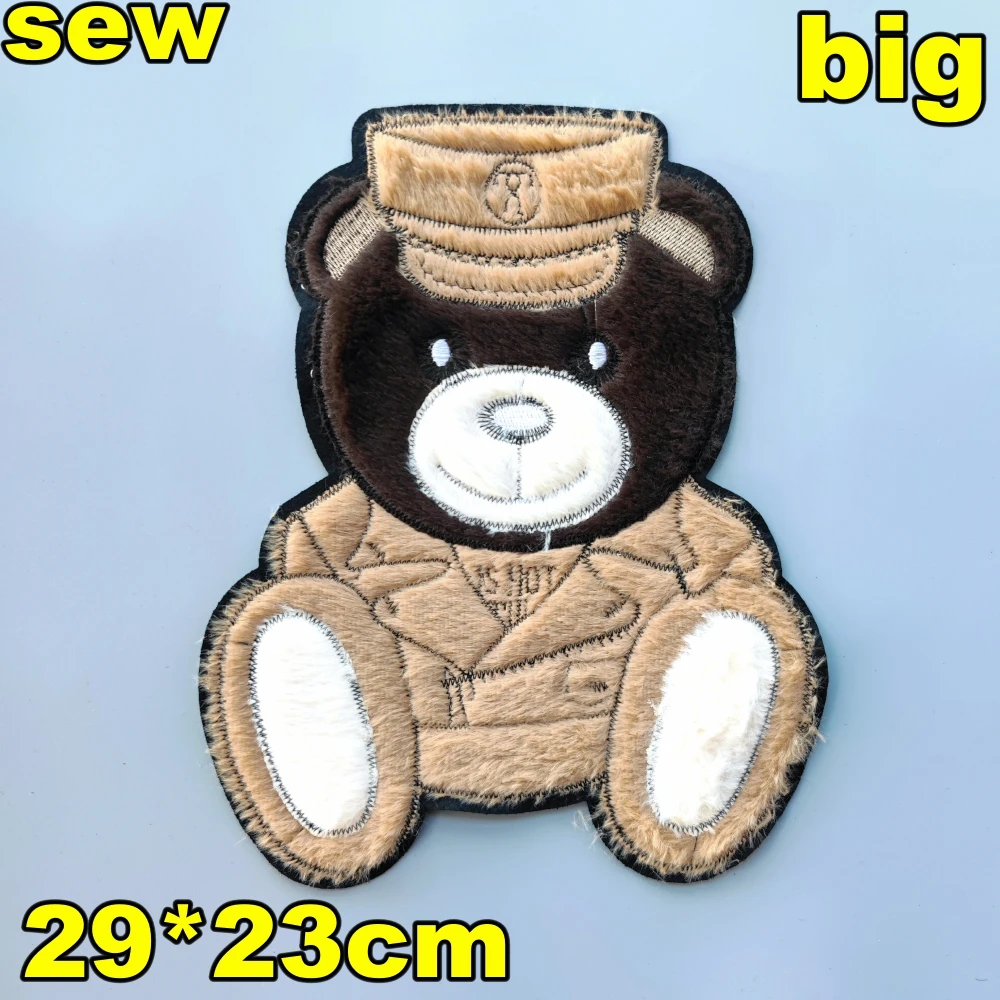 Embroidery Cartoon Badges,towel Patch,bear Appliques,bears Patches for Clothing DIY Accessory WF229278