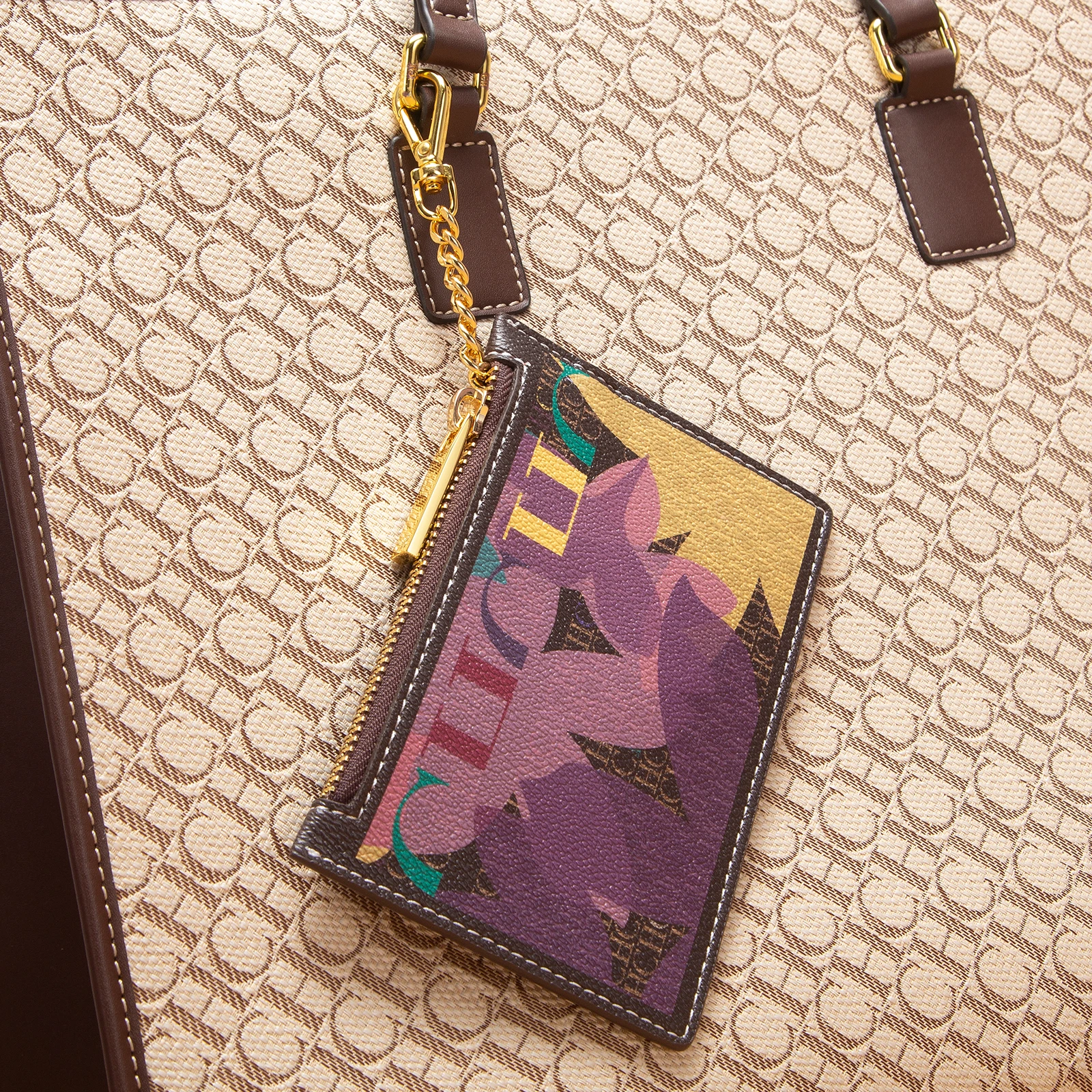 

Модная классическая новая женская сумка для карт с буквенным принтом, новая женская сумка для карт в стиле ретро, кошелек