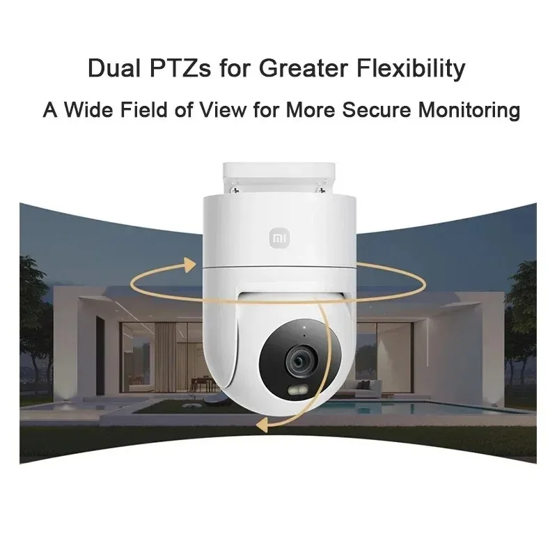 Xiaomi Outdoor Camera 4C Smart Full-color Night Vision 5MP  HD Human Tracking Audible Visual Alarm WiFi 6 Two-way Voice Call 3K