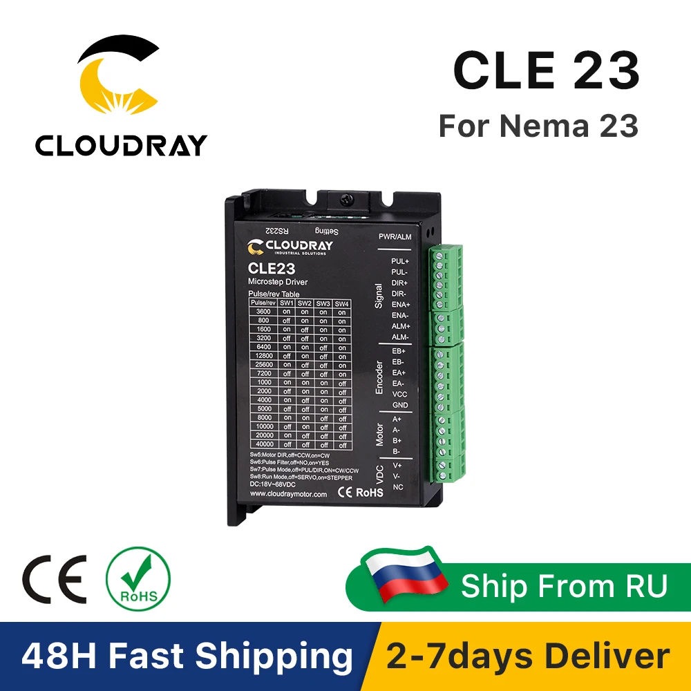 Cloudray Nema 23 Cyfrowy sterownik silnika krokowego z zamkniętą pętlą Sterownik krokowy do drukarki 3D z silnikiem krokowym Nema Maszyna do cięcia
