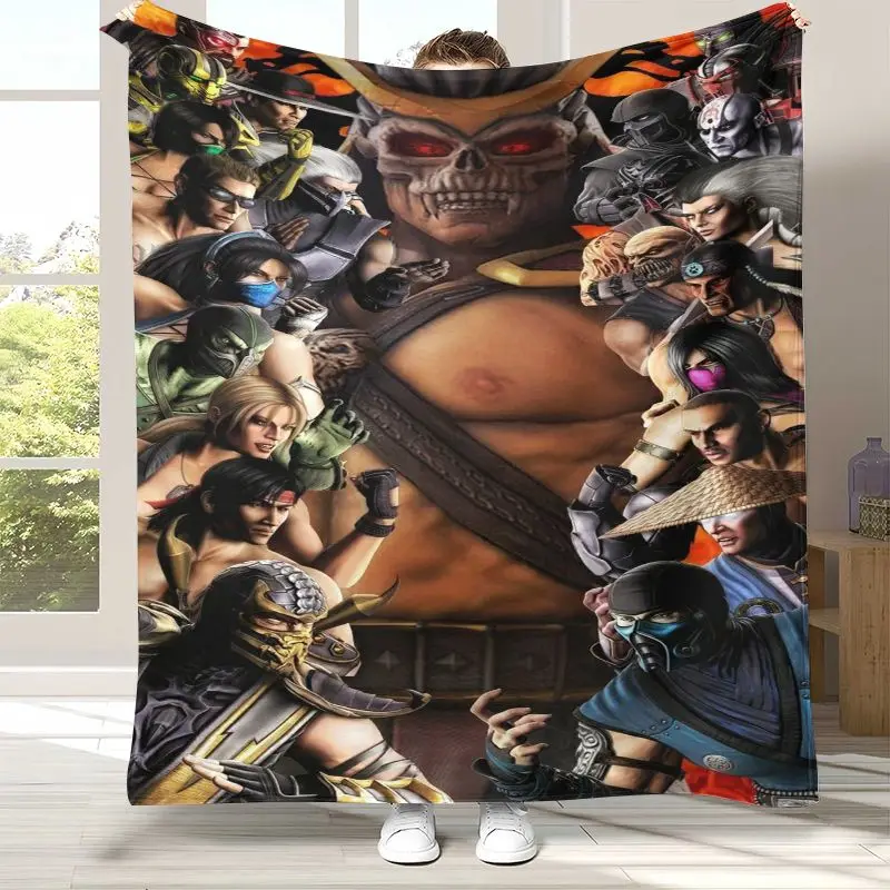 Fighter Mortal Kombat Game Movie Soft Flannel Throw Blanket,Cozy Warm Blanket for Bed,Sofa,Living Room,Picnic,Home Decor,Gift