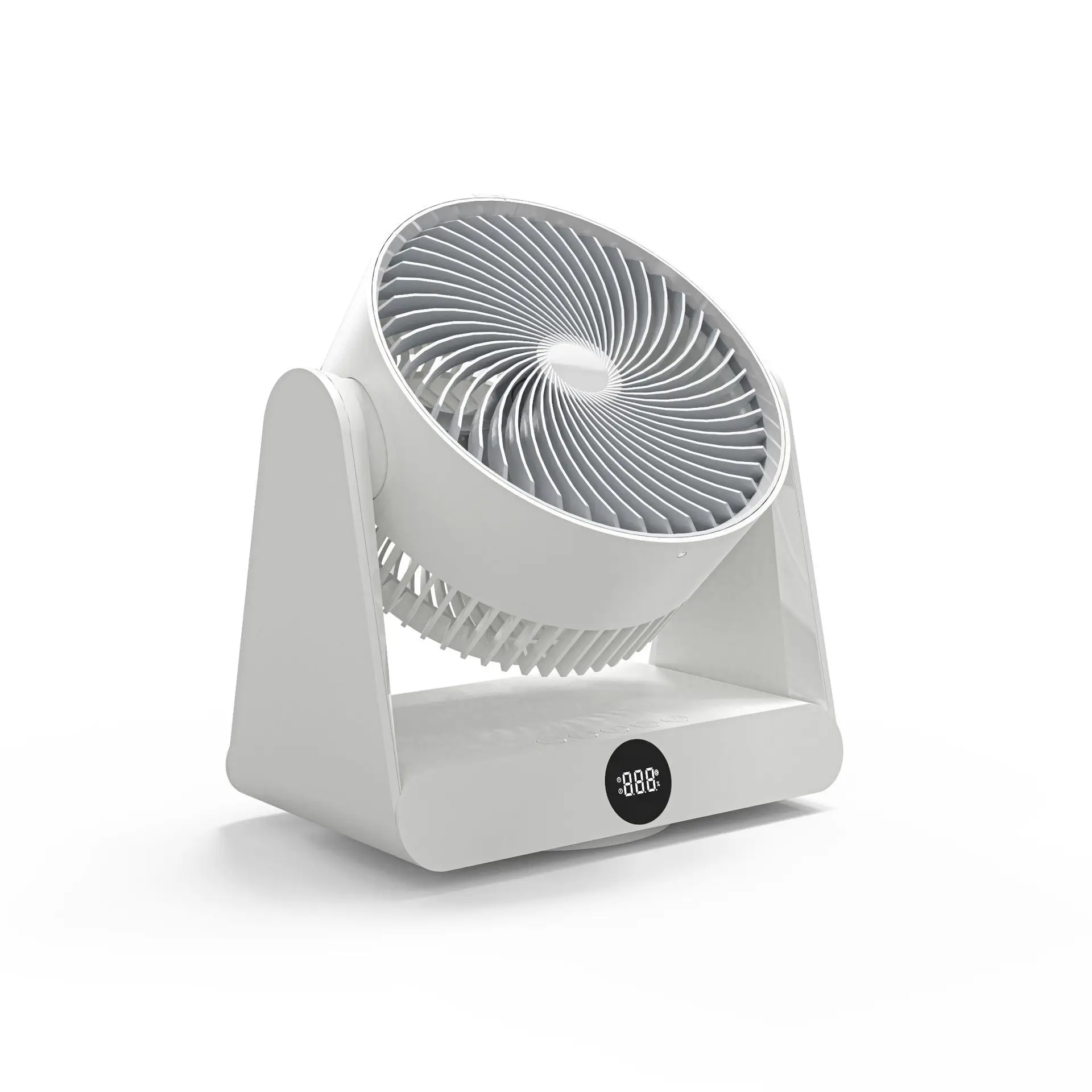 

New household electric fan, desktop bass dormitory office desktop, small shaking head circulating fan, air