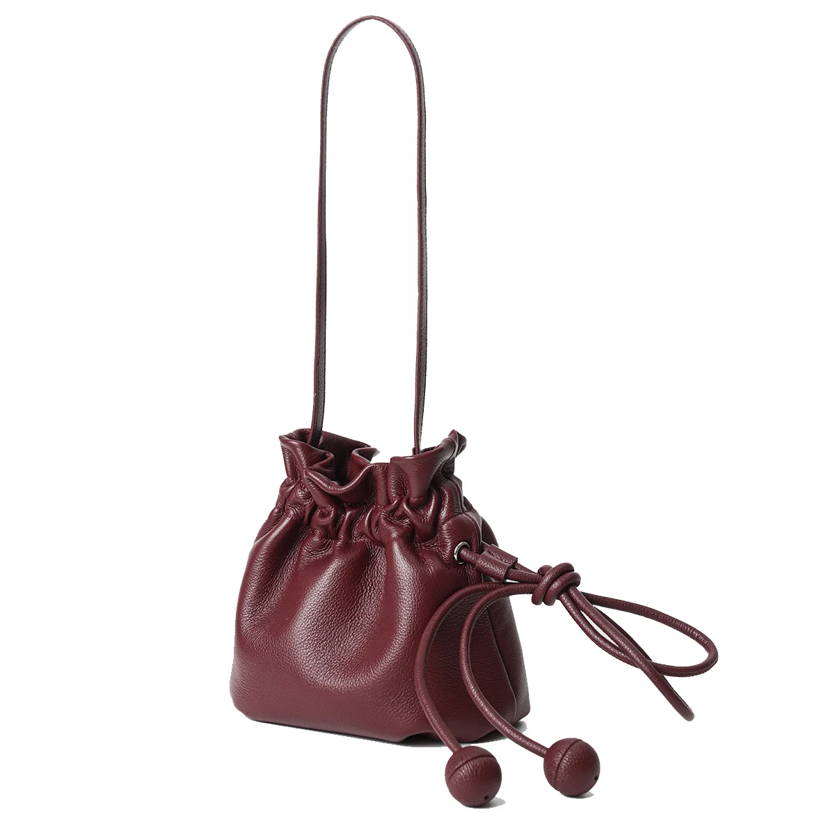 Women's Full Grain Leather Cloud Handbag Stylish Casual Bag Vintage Crossbody Dumpling Bag Purses Cute Cloud Shoulder Bags