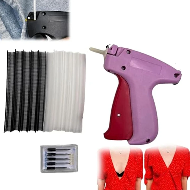 A81M New Tagging Gun - Fine Stitch Gun For Clothes - Mini Stitch Starter Tool Kit - Tagging Gun For Clothing For Quick Sewing