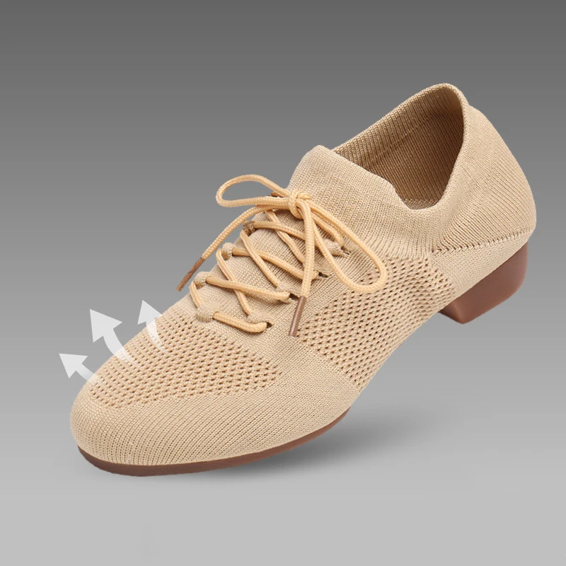 

Women's Dance Shoes Rubber Soft Sole Breathable Mesh Dance Shoes Comfortable Training Indoor Yoga Shoes Aerobics Dance Shoes