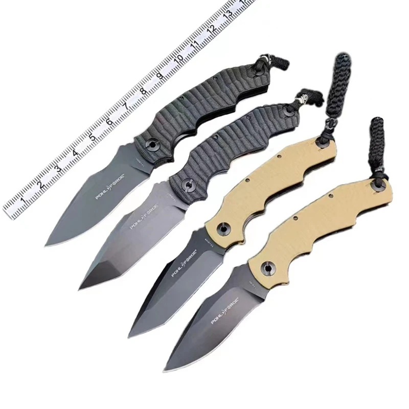 Outdoor folding knife, high hardness, heavy-duty self-defense, outdoor survival knife, sharp camping multifunctional