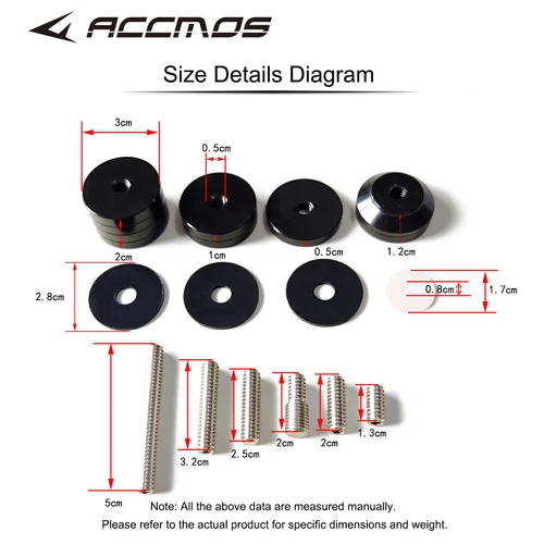 5 colores 421 contrapeso de tiro con arco estabilizador barra de equilibrio arco elevador juego de pesas accesorios desmontables