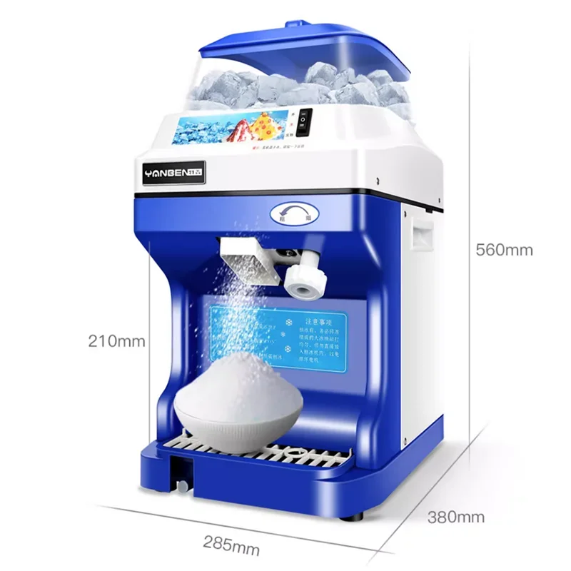 electric commercial cube ice shaver crusher machine for commercial bar and shop Shaved ice machine