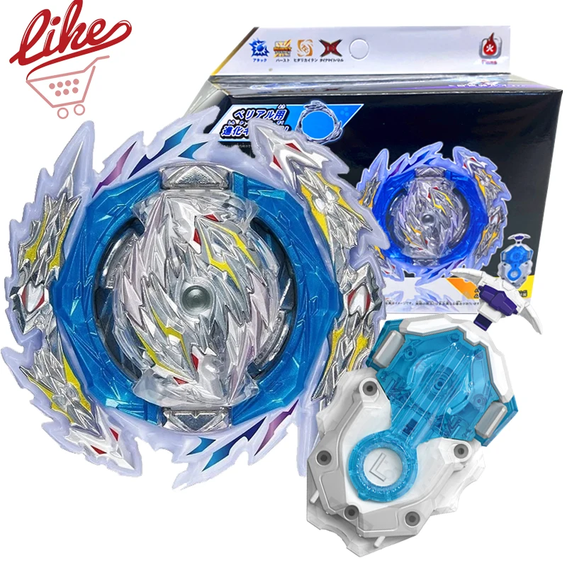 Laike DB B-189 Guilty Longinus with Gear Spinning Top B189 Bey with Custom Launcher Box Set Toys for Children