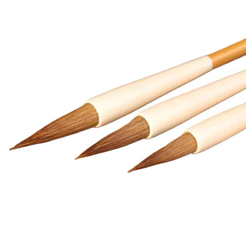 Regular Script Mixed Hair Calligraphy Brush Set Soft Woolen Hair Chinese Calligraphy Painting White Cloud Brush Pen Beginner