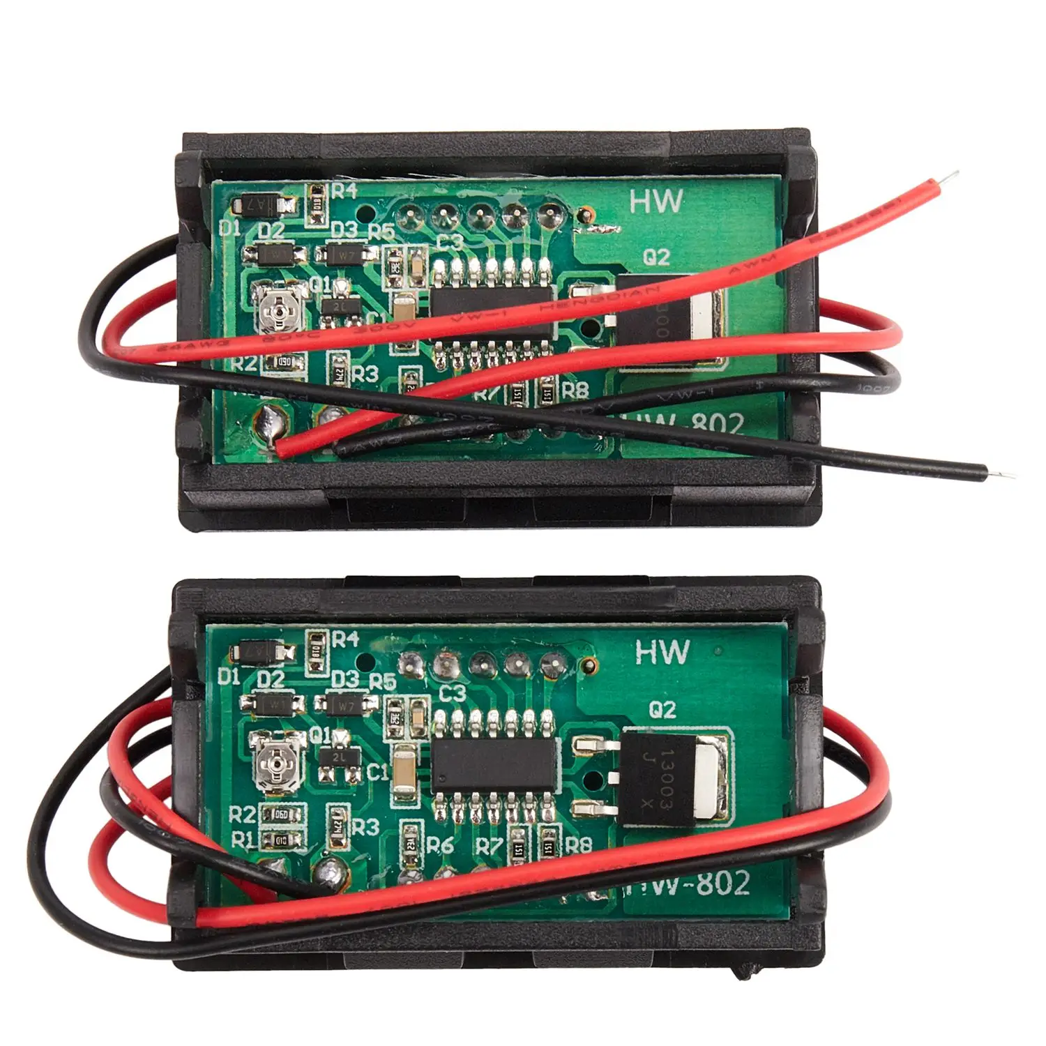 2Pcs Digital Voltmeter Dc 5V To 120V Voltage Panel Meter 0.56 Inch Led Display Tester for Laboratory Electric Appliance