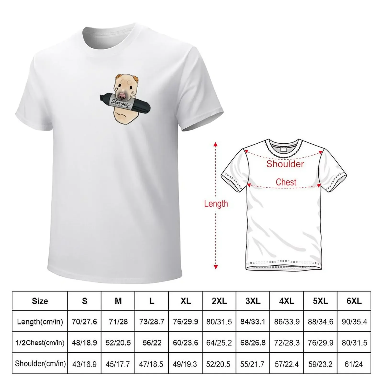 Shar-pei T-shirt boys animal print boys whites summer tops mens vintage t shirts