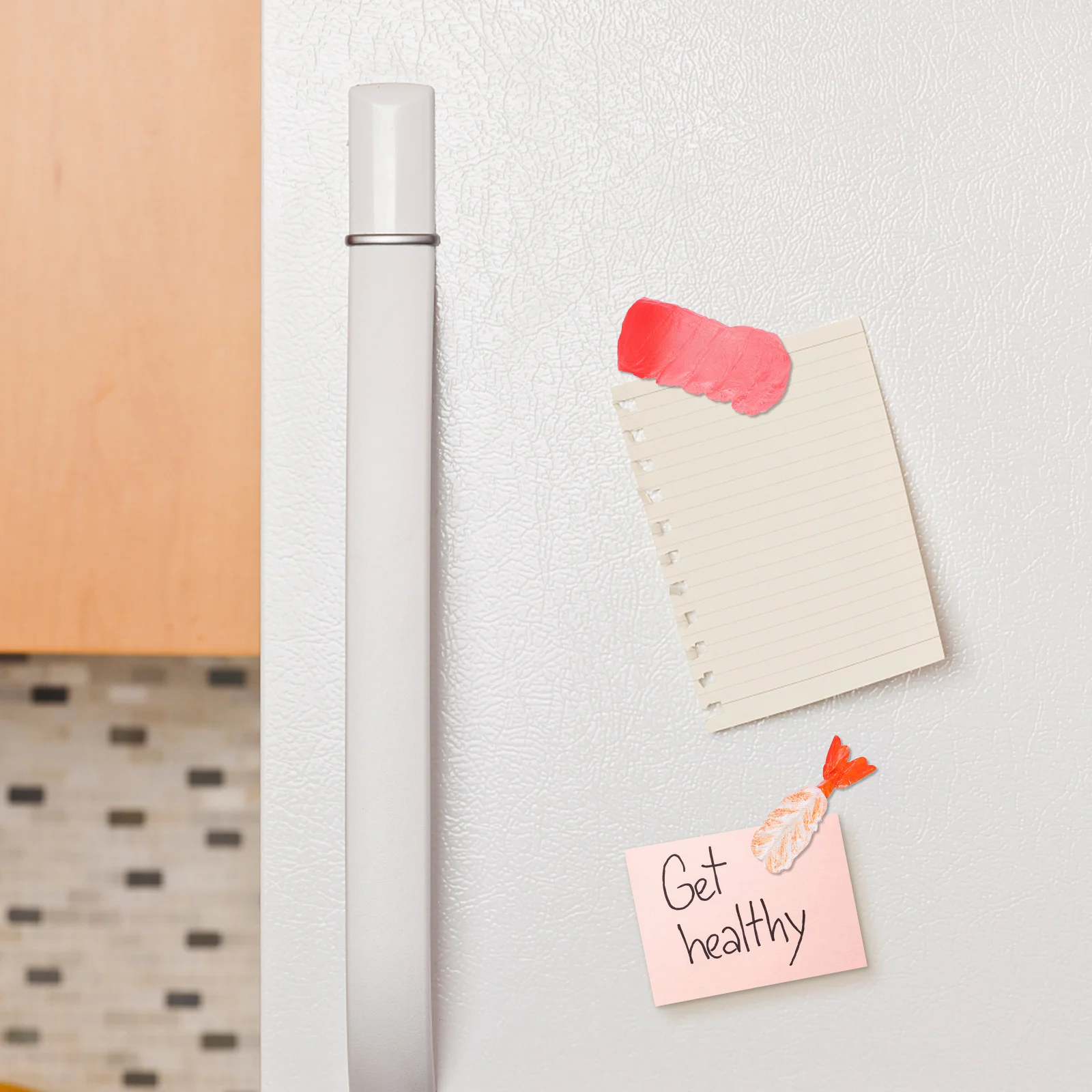 3 قطع من مغناطيس الثلاجة الراتنج على شكل طعام، ديكور ثلاجة لطيف لخزانة المطبخ، منظم مغناطيسي للسبورة البيضاء #3