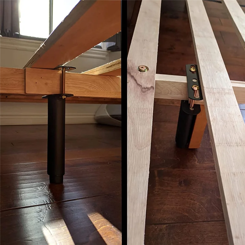 2 Pcs Bed Frame Legs,Adjustable Height Center Support Leg for Bed Frame, Bed Center Slat Heavy Support image 5