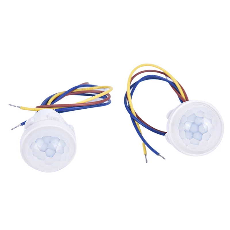 1PC White Home Indoor Outdoor Infrared Light Motion Sensor Led Sensitive Night Lamp Head Mounted Tube Light Controller