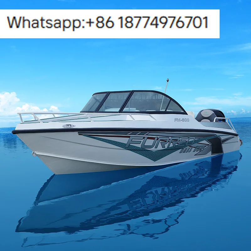 New Model Furreo Aluminum Customized Fishing Boat Rod Tips with Bass Boat Straps and Storage for Versatility