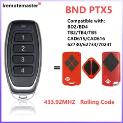 Compatible B&D Tritran TB6 Garage Door remote 433MHZ for BND TrioCode TB2 TB5 BD4 BD2 Remote Replacement 433.92mhz