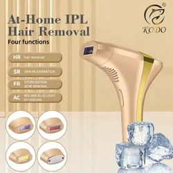 Kodo 2024 High-End Maatwerk Ijs Laser Ontharing Epilator Permanente Ipl Pijnloze Photoepilator 4 In 1 Gezicht En Lichaam