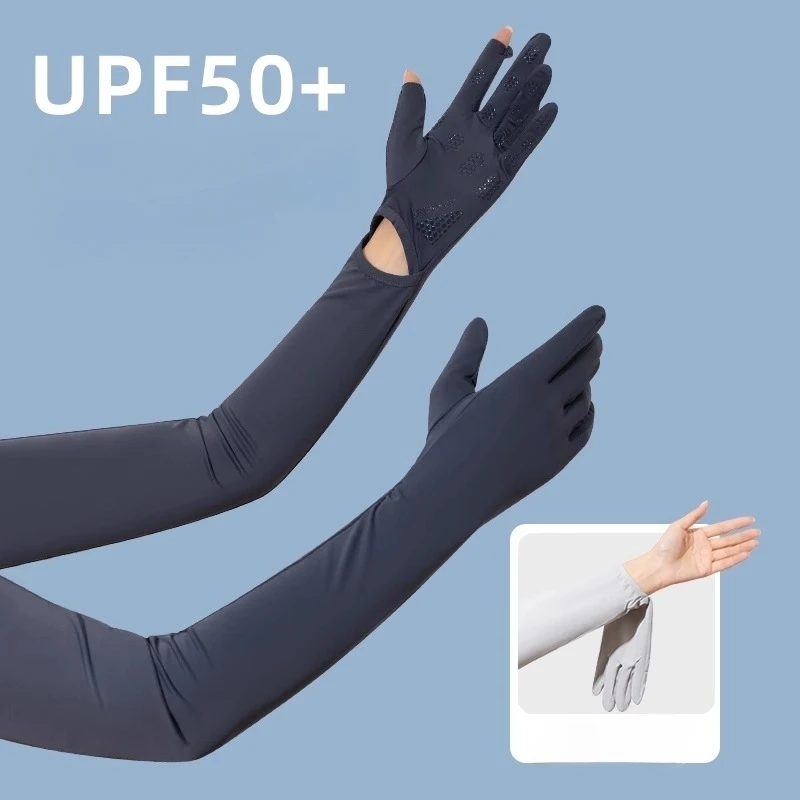 women's-uv-protection-sunscreen-gloves-ice-silk-arm-sleeves-–-for-cycling-electric-scooter-driving-–-must-have-for-female