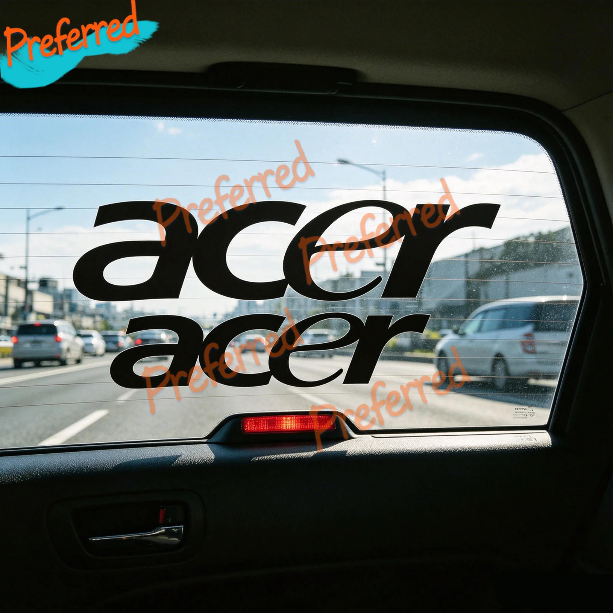 2 X PEGATINAS STICKER VINILO PACK Acer Moto Sponsor Pegatina Aufkleber Decal Customizable in Any Size No Background