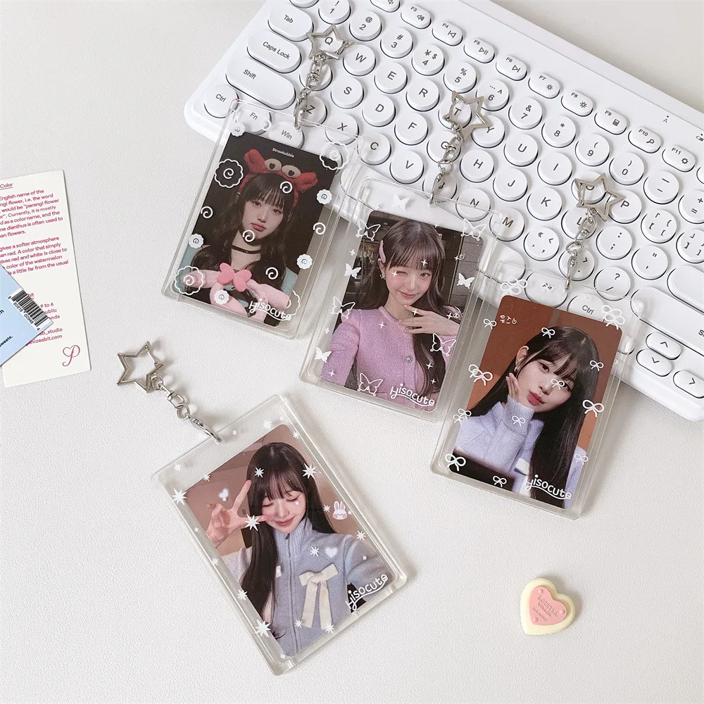 Kpop Photo Card Supplies 3 Inch Photocard Holder Card Case Acsessories Photo Album Idol Cards Picture Frame Korean Stationery