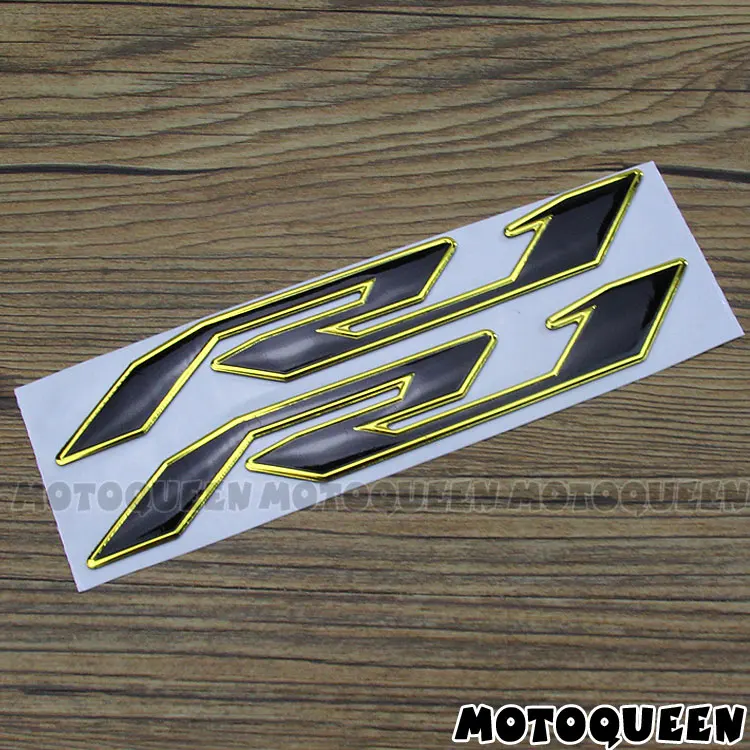 Motorcycle 3D Chrome Reflective Decals Tank Pad Shell Body Wind Fairing Stickers For Yamaha YZF R1 YZF1000