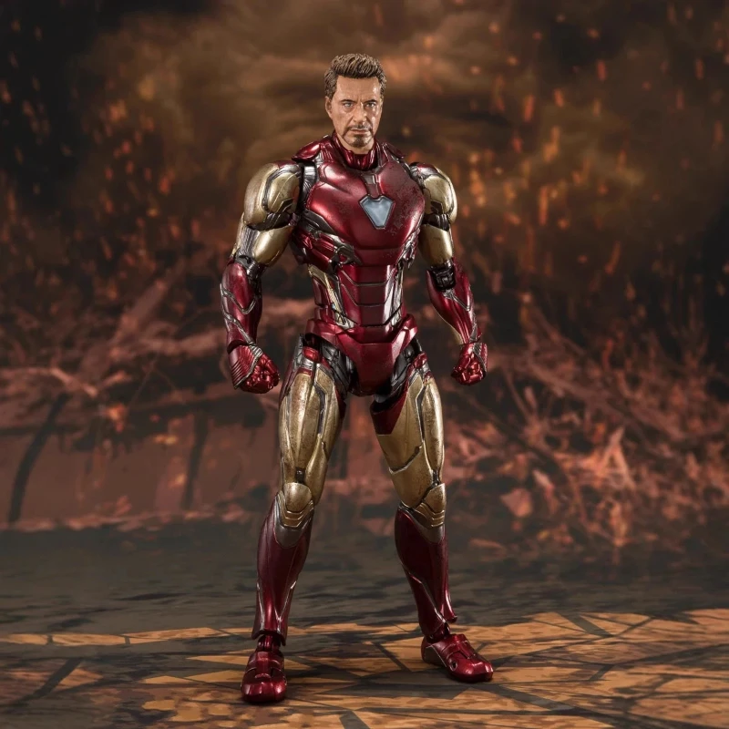 Shf アイアンマン アクションフィギュア アベンジャーズ エンドゲーム 16 センチメートル関節可動モデルグッズおもちゃアクセサリー付きスーパーヒーロー置物ギフト