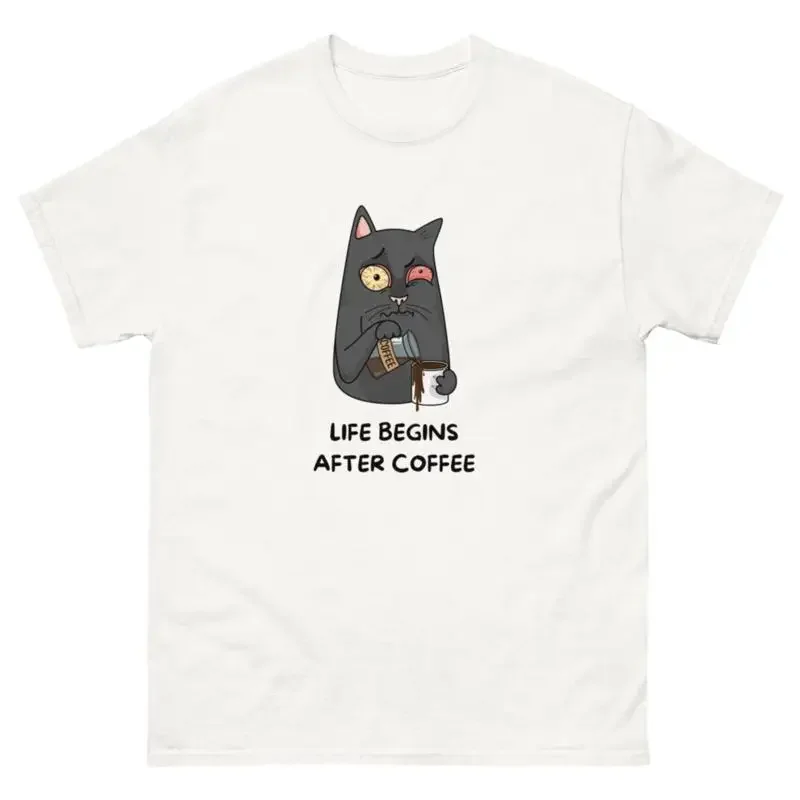 Òï Introducing The Life Begins After Coffee T Shirt