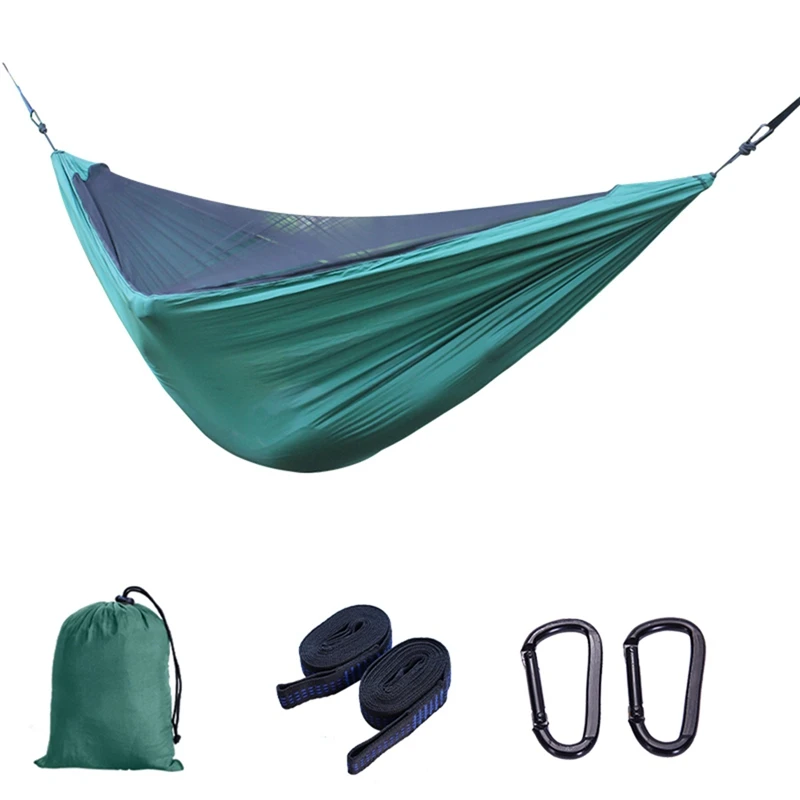 Automatic Quick-Open Elastic Mosquito Net Hammock Outdoor Camping Anti-Mosquito Mesh Hammock