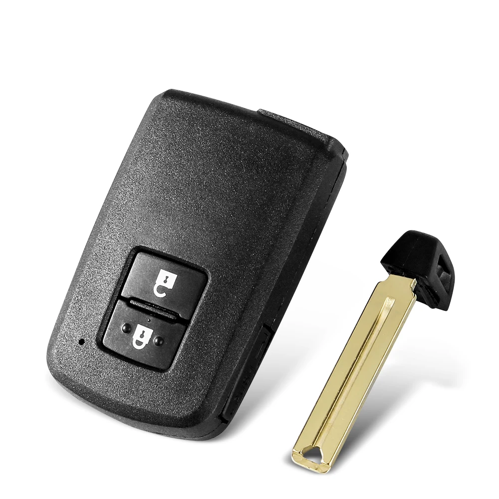 KEYYOU 2 Buttons Smart Remote Car Key Shell Case Fob For Toyota Avalon Camry RAV4 Prius Corolla 2013 2014 2015 2016 2017 2018