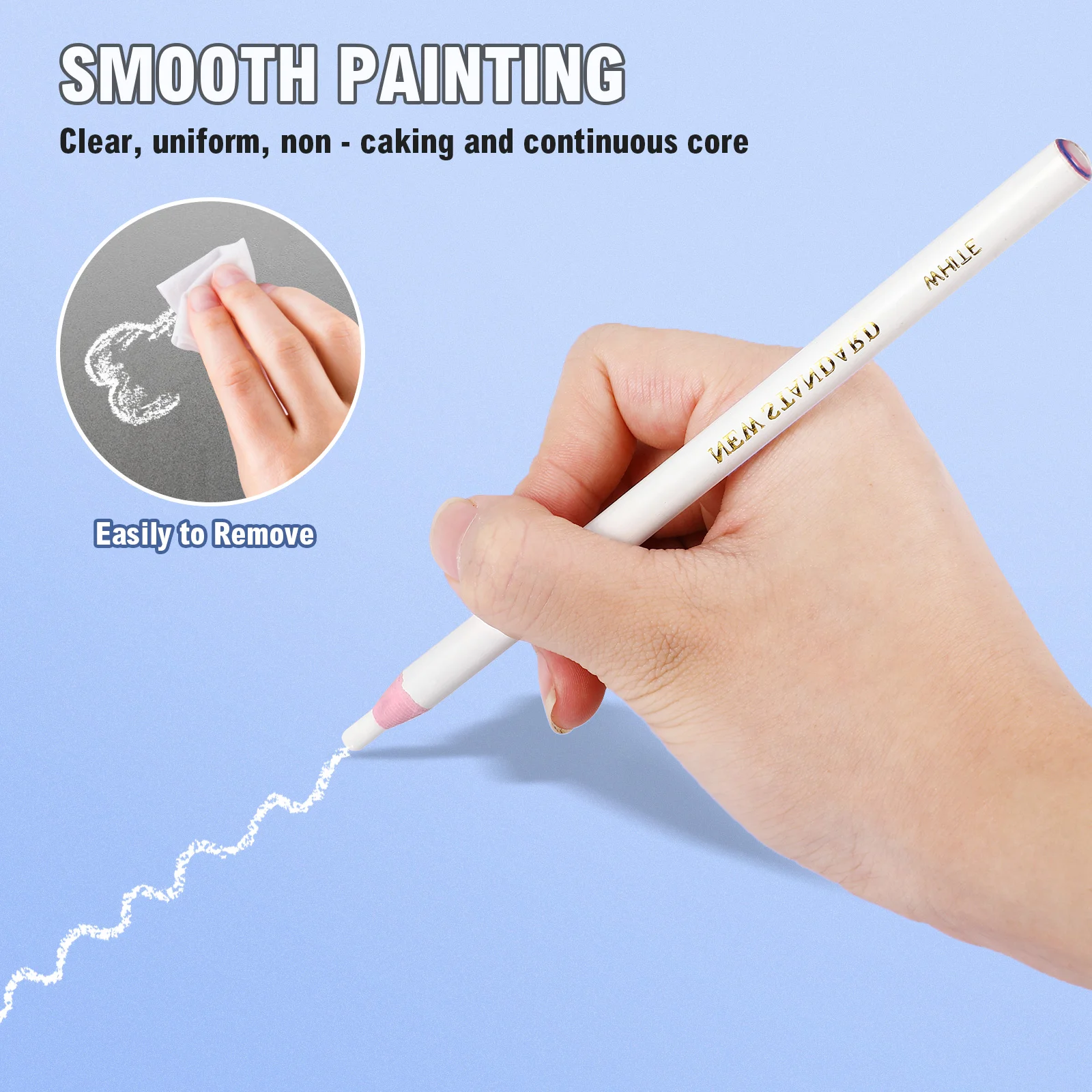 Fabric Marker Chalk Wax Pencil Peel off China Uses Clothing Pens Sharpen-free Crayons Practical Markers Diamond Glass