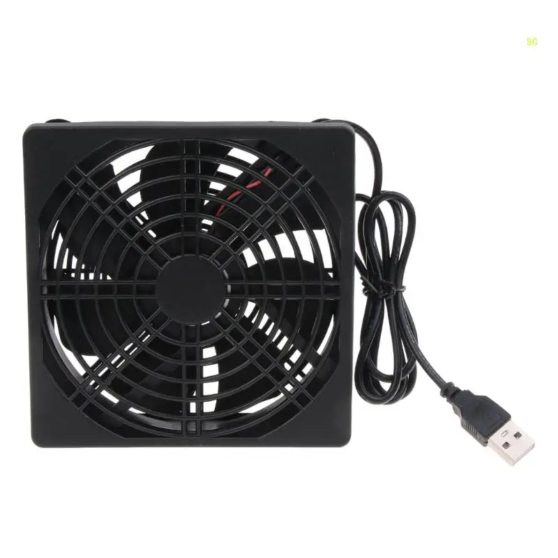 120mm Cooling Fan Router Cooling Silent Fan For Computer Cases Mining Rig CPU Coolers Computer Fan 5V USB Powerd Dropship